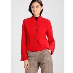 🍌BANANA REPUBLIC Military Blazer - Red - Petite 2